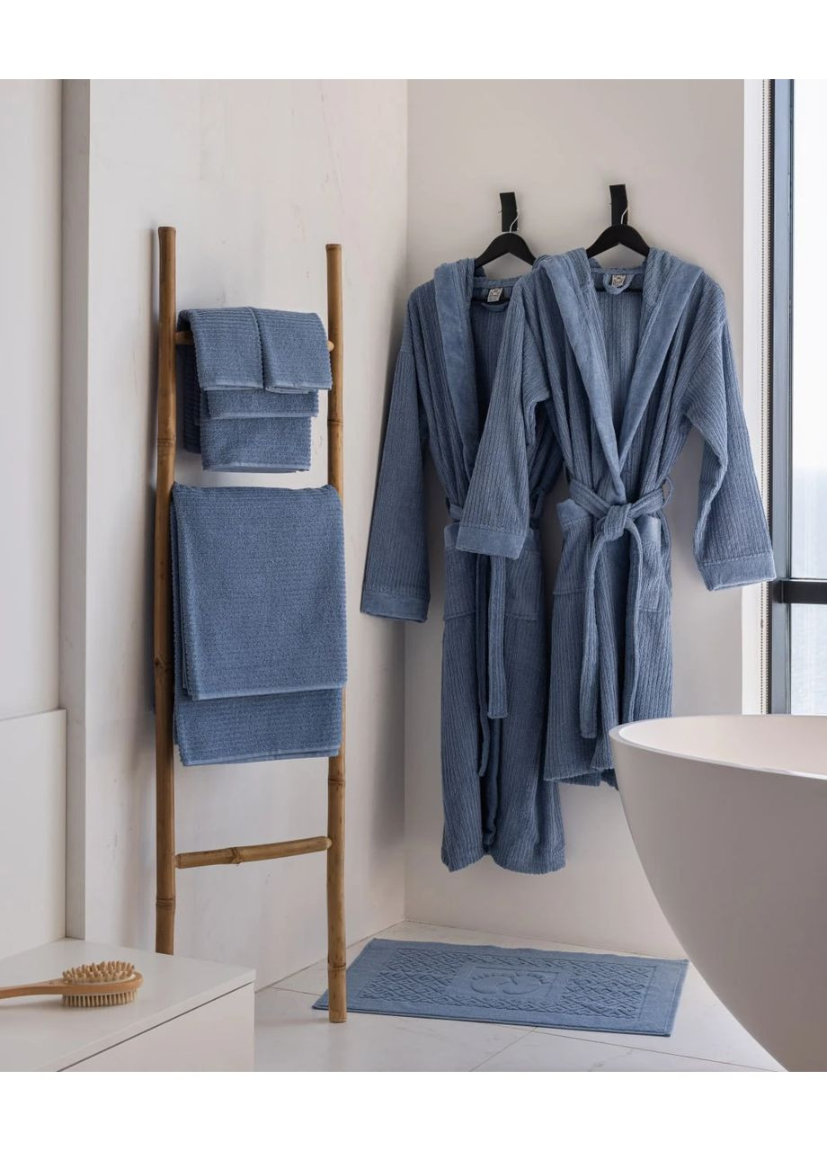 Набор полотенец Magma L 30х50см, 50х90см, 90х150 HYGG полоска светло-голубой