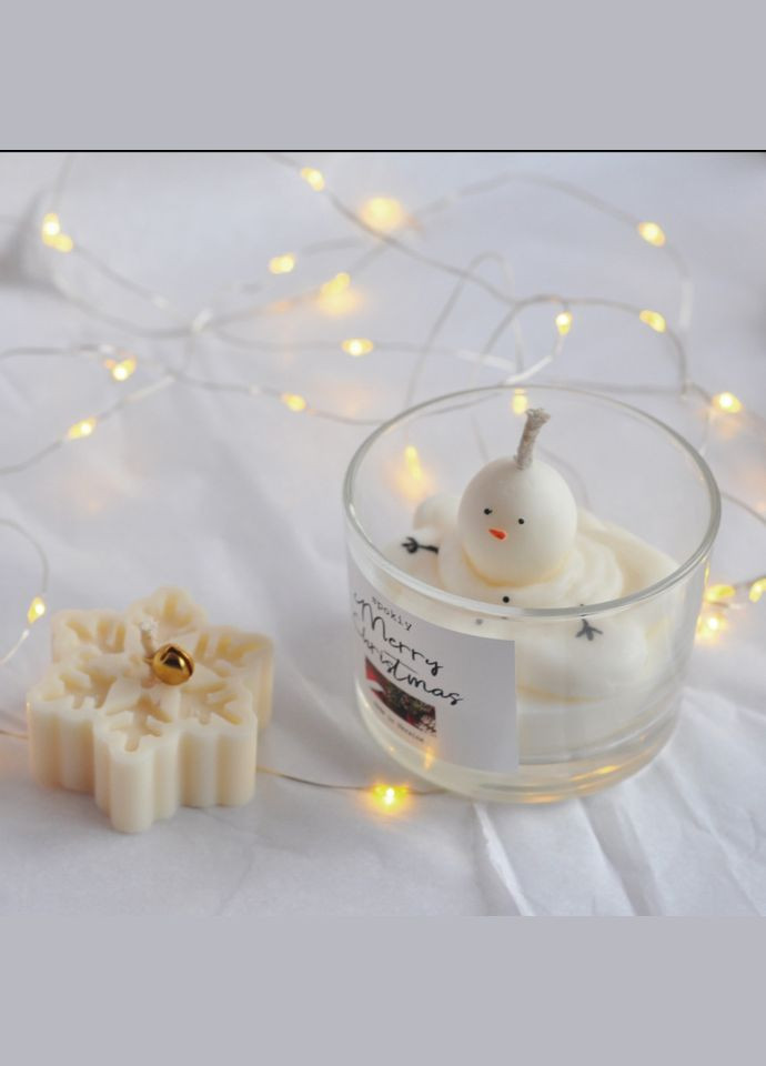 Новогодний набор свечей из соевого воска «Snow» SP2399 ручной роботы Spokiy (315135453)