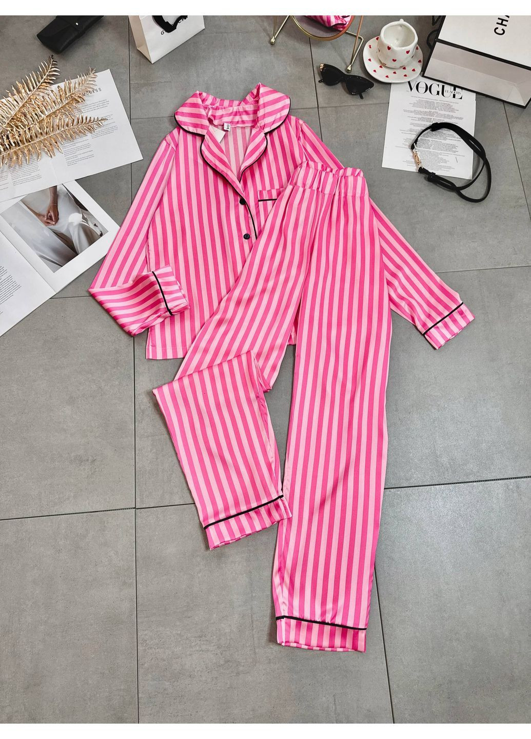 Малинова всесезон жіноча піжама No Brand