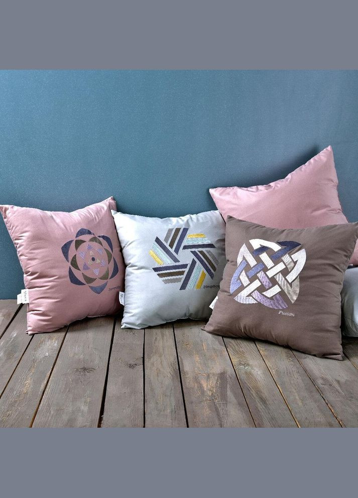 Подушка декоративная см Simplicity антиаллергенная мята с вышивкой IDEIA (367727596)