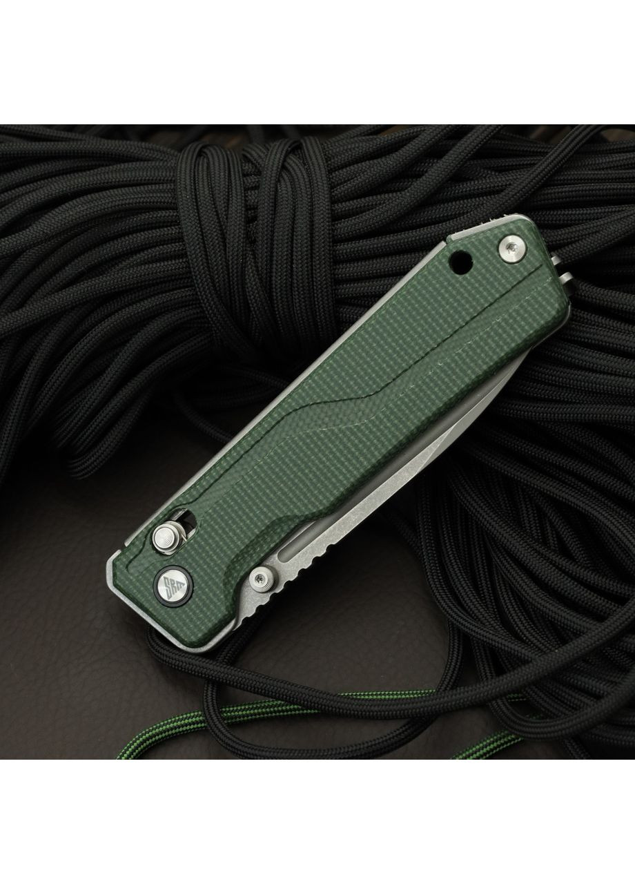 Нож Складной Rubik 7228B-MG (14C28N, Micarta) Sanrenmu (362045513)