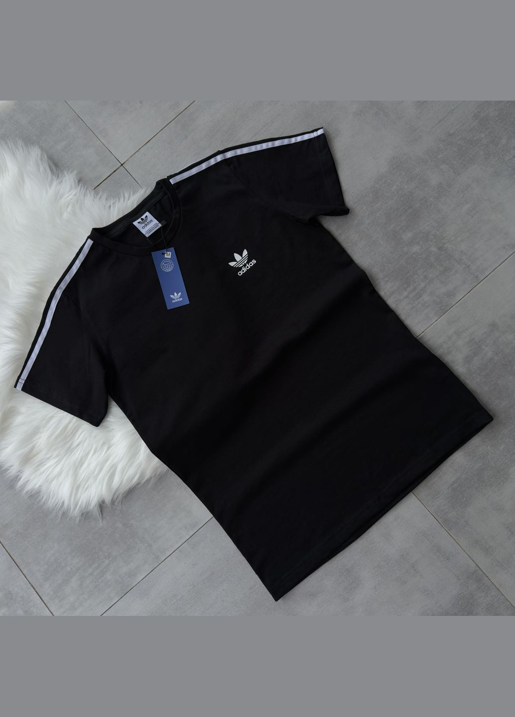 Комбинированная ad черная футболка No Brand