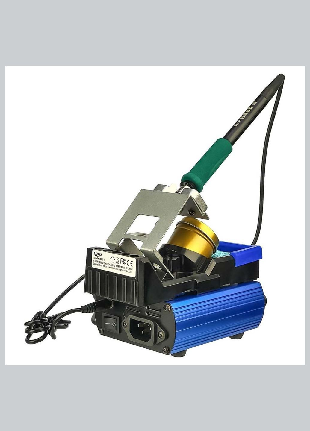 Паяльная станция 982-I прецизионная / 2 паяльника JBC C210 + C245 / 3 канала памяти / 90-450°C / 120 Вт WEP (322819059)