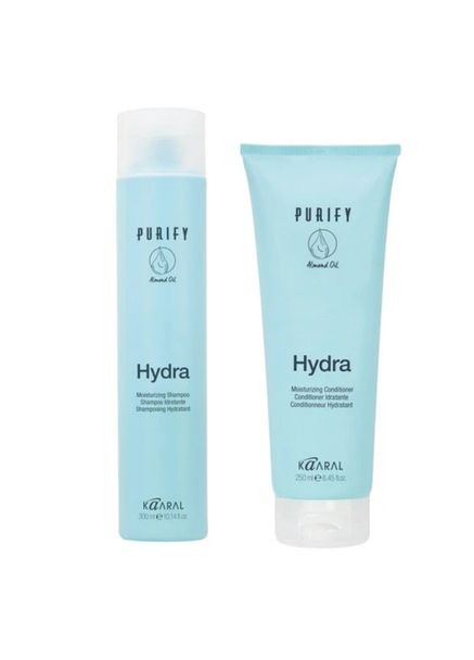 Набір для зволоження волосся Purify Hydra шампунь+кондиціонер, 300мл+250мл Kaaral (364194784)