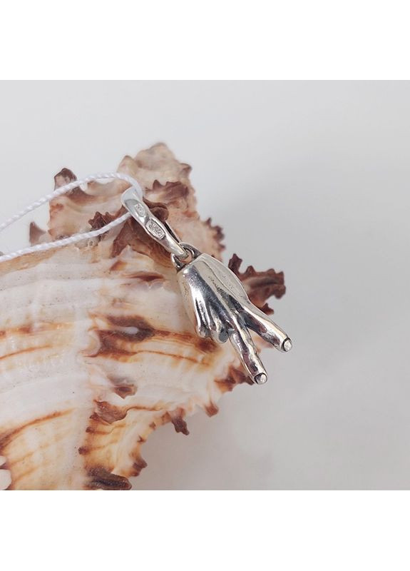 Кулон знак Перемоги зі срібла No Brand (371770621)