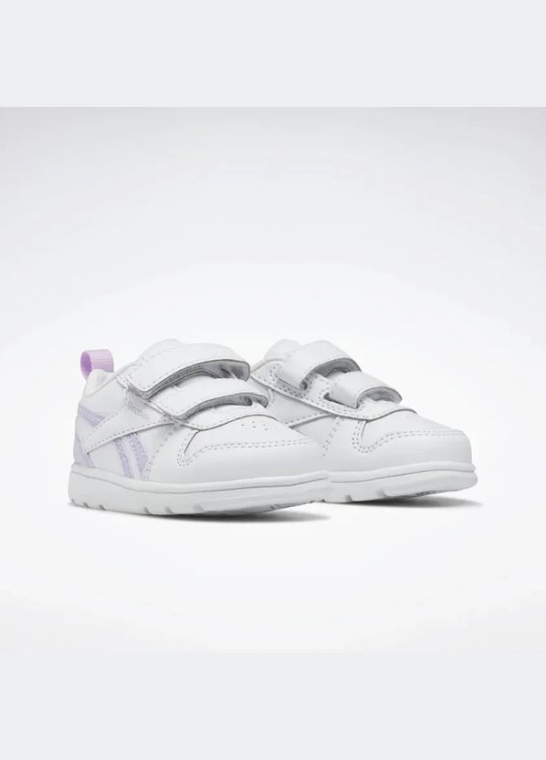 Белые всесезонные кроссовки royal prime 2 cloud white cloud white purple oasis Reebok