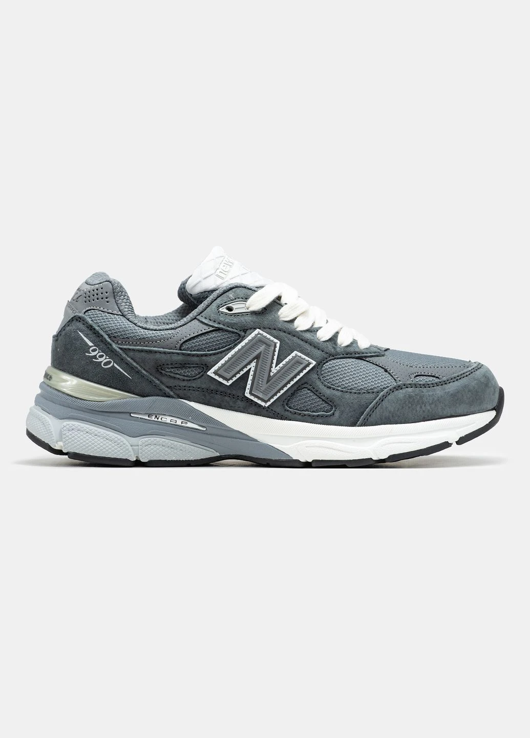 Серые зимние кроссовки зимние мужские new balance 990 winter gray termo gore-tex | нью беланс 990 серые термо No Brand
