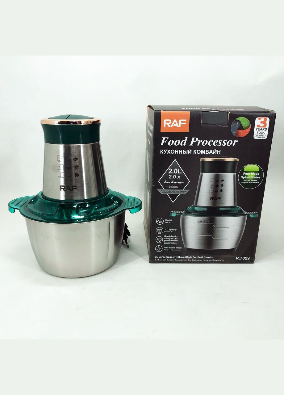 Домашний электрический стационарный блендер R.7029 1000 Вт 2л, Измельчитель FE-389 электрический бытовой RAF (349512037)