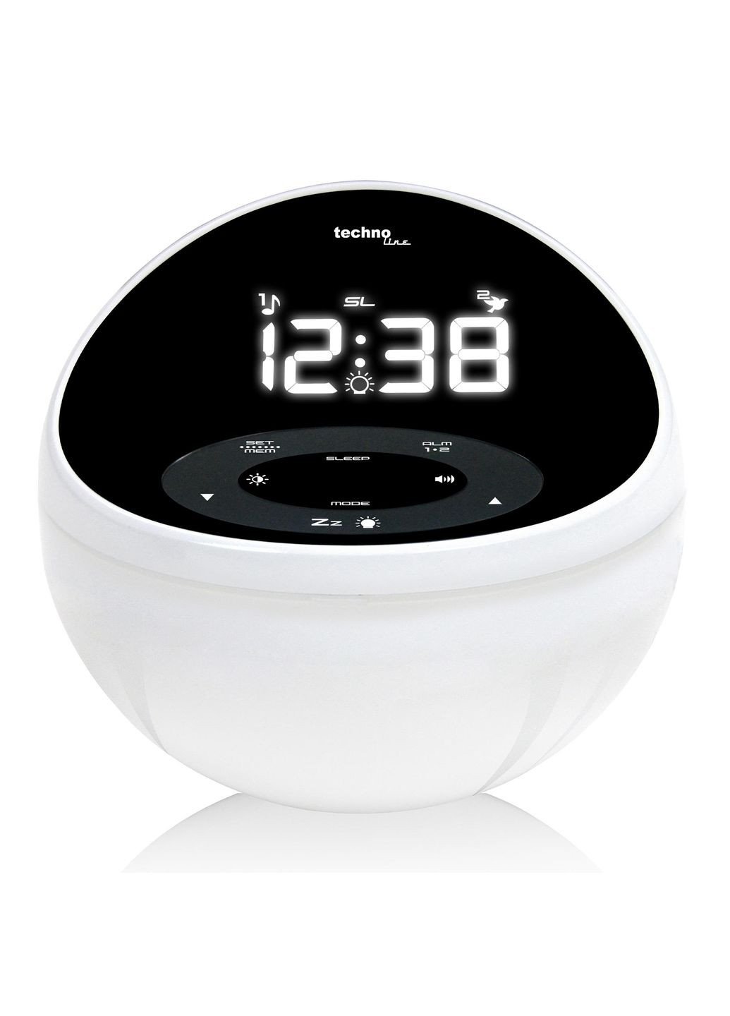 Часы настольные с радио WT500 Black/White (WT500) Technoline (315937388)