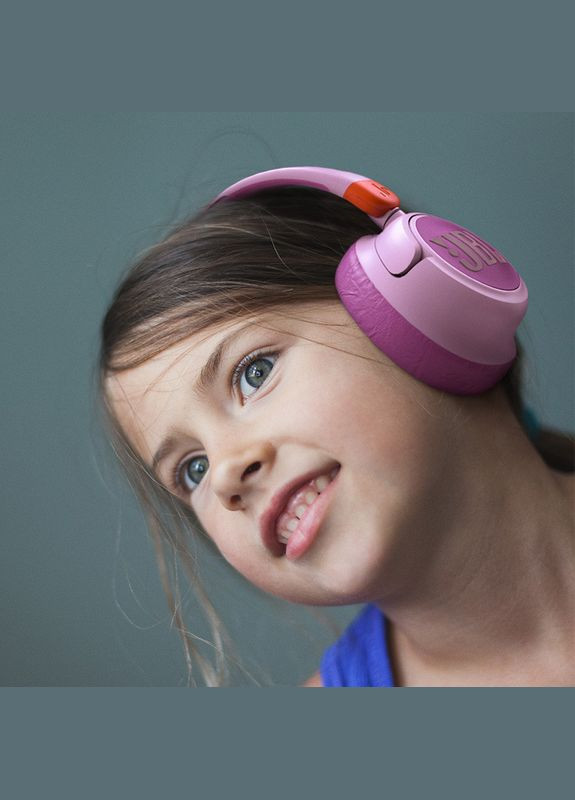 Навушники дитячі повнорозмірні бездротові JR 460NC (JR460NCPIK) рожеві JBL (280877159)