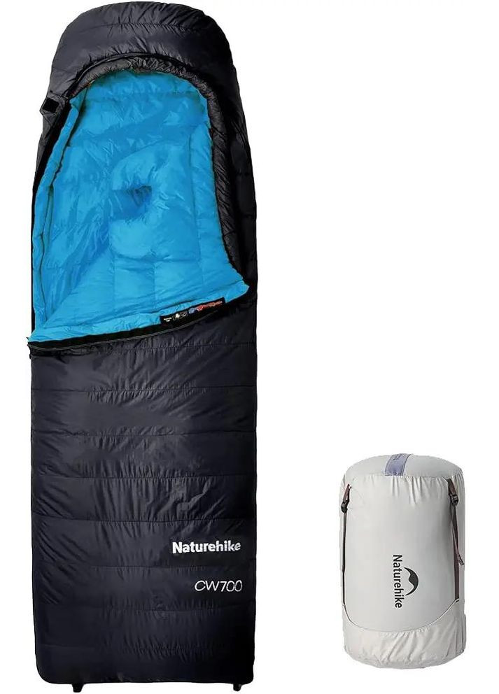 Спальный мешок Cicada Wing CW700 CNK2450WS048 XS/S Black Naturehike (362697682)
