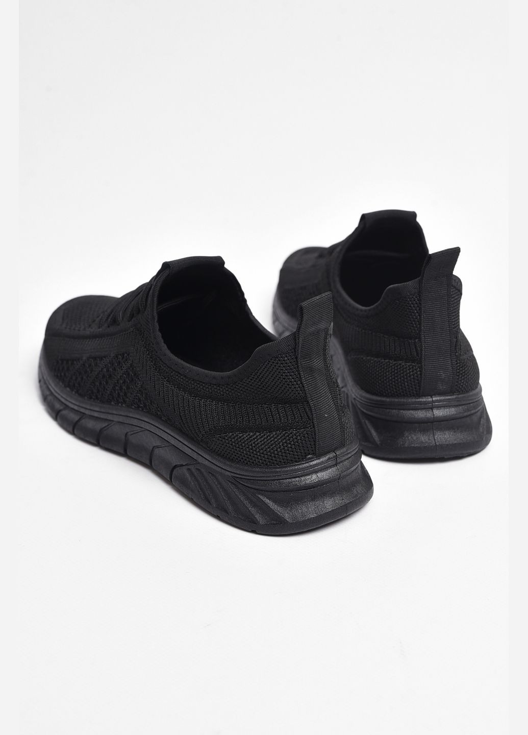 Черные демисезонные кроссовки мужские текстиль черного цвета Let's Shop