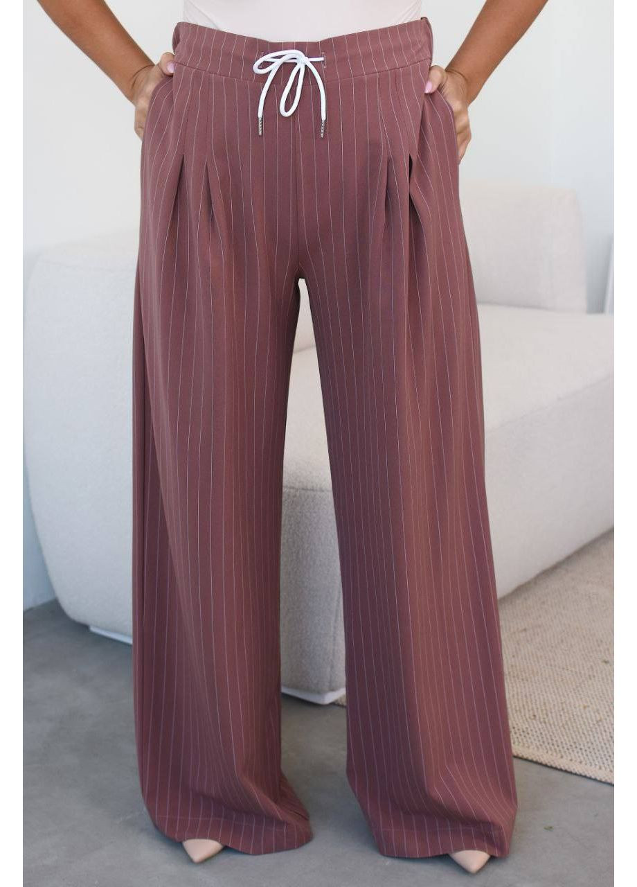 Жіночі штани вільного крою в смужку Stylish Touch (348357552)