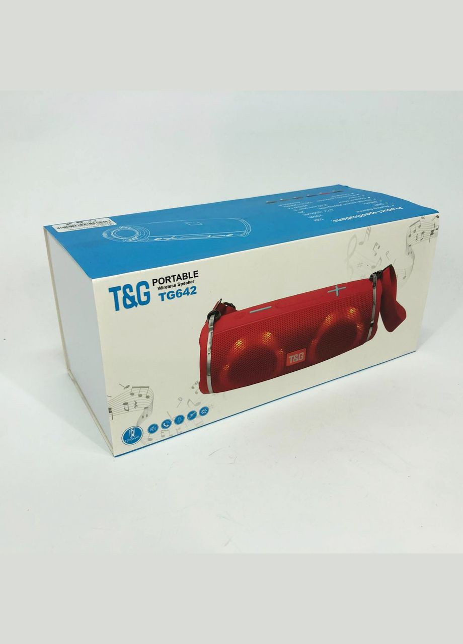 Портативна колонка TG642 з RGB підсвічуванням та ремінцем, колонка для вечірки. Колір: камуфляж No Brand (359474493)