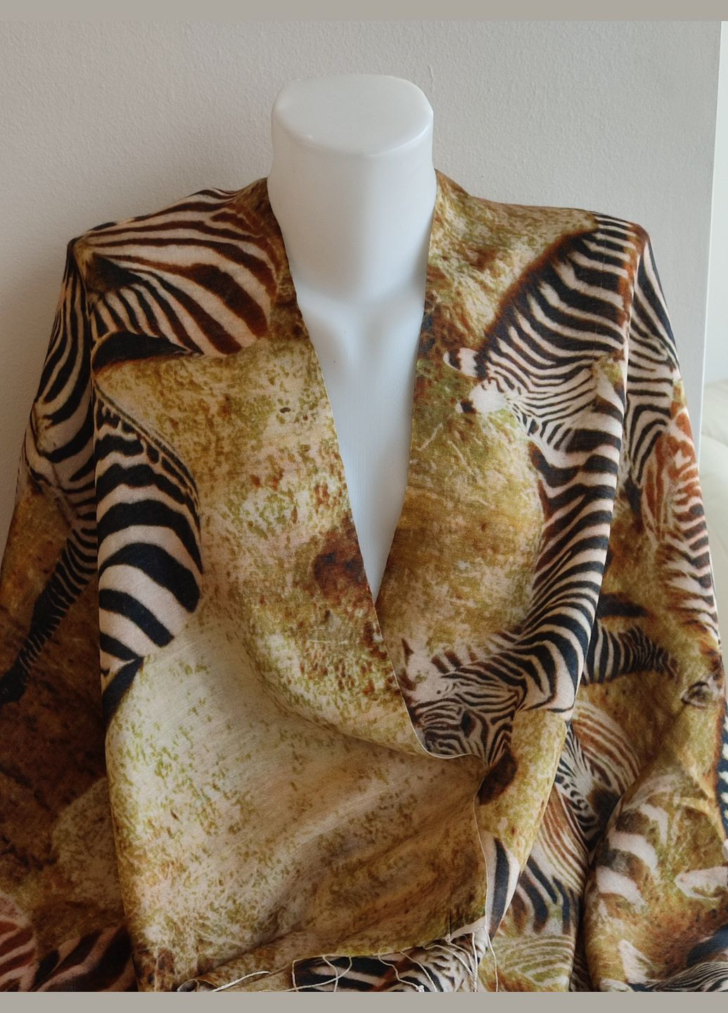 Шаль шарф коричневый Шелк a-2761 180х70 см Silk Route (297998519)