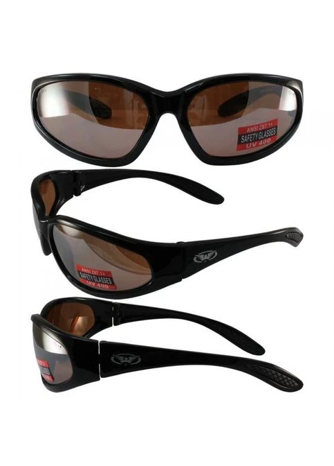Очки защитные Global Vision Hercules-1 (drive mirror) коричневые No Brand (383372009)