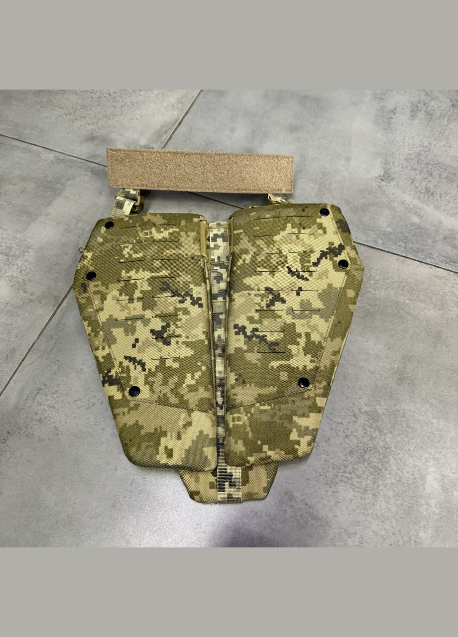 Напашник трехзонный 1-го класса защиты, Пиксель, фартук напашник, фартук с баллистическим пакетом Добронь (362601296)