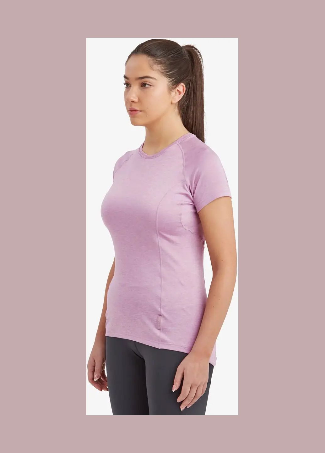 Комбинированная футболка female dart t-shirt allium Montane