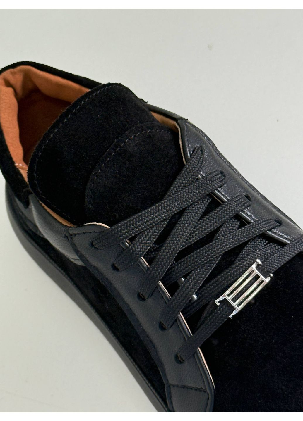 Чорні стильні жіночі кеди No Brand