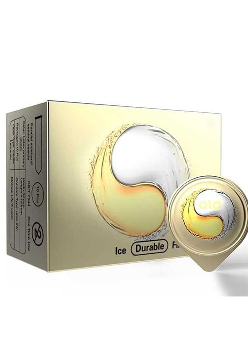 Ультратонкі презервативи "Olo Ice and Fire" - 10 шт. No Brand (335862525)