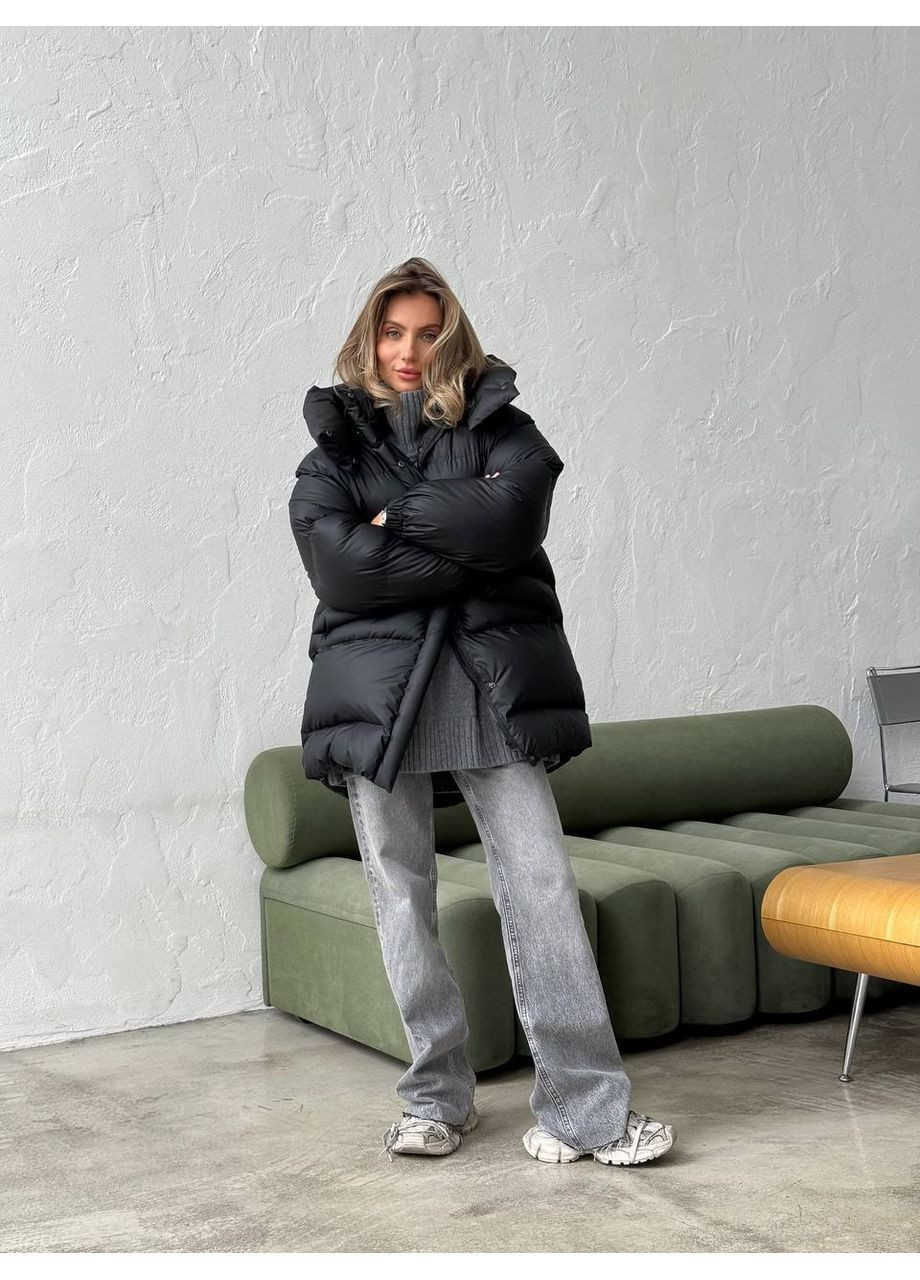 Черный зимний Пуховик milirud