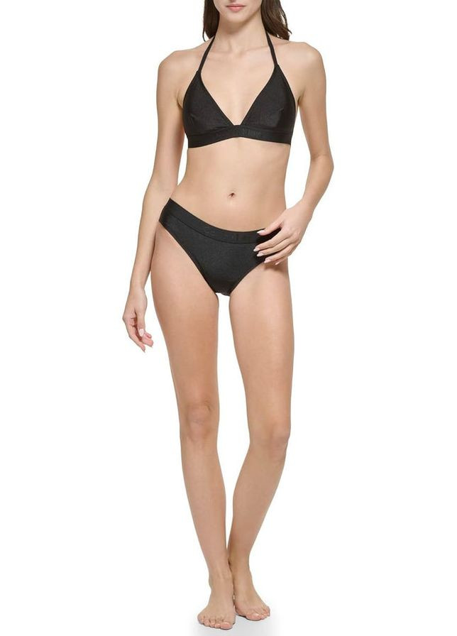 Черный летний раздельный купальник Calvin Klein 433115862 black