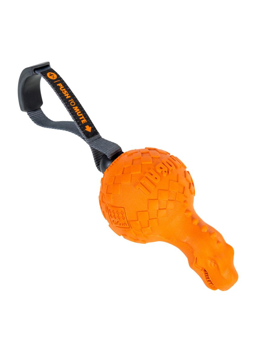 Игрушка для собак Динобол Т-рекс Push to mute, резина, 28 см GiGwi (322641521)