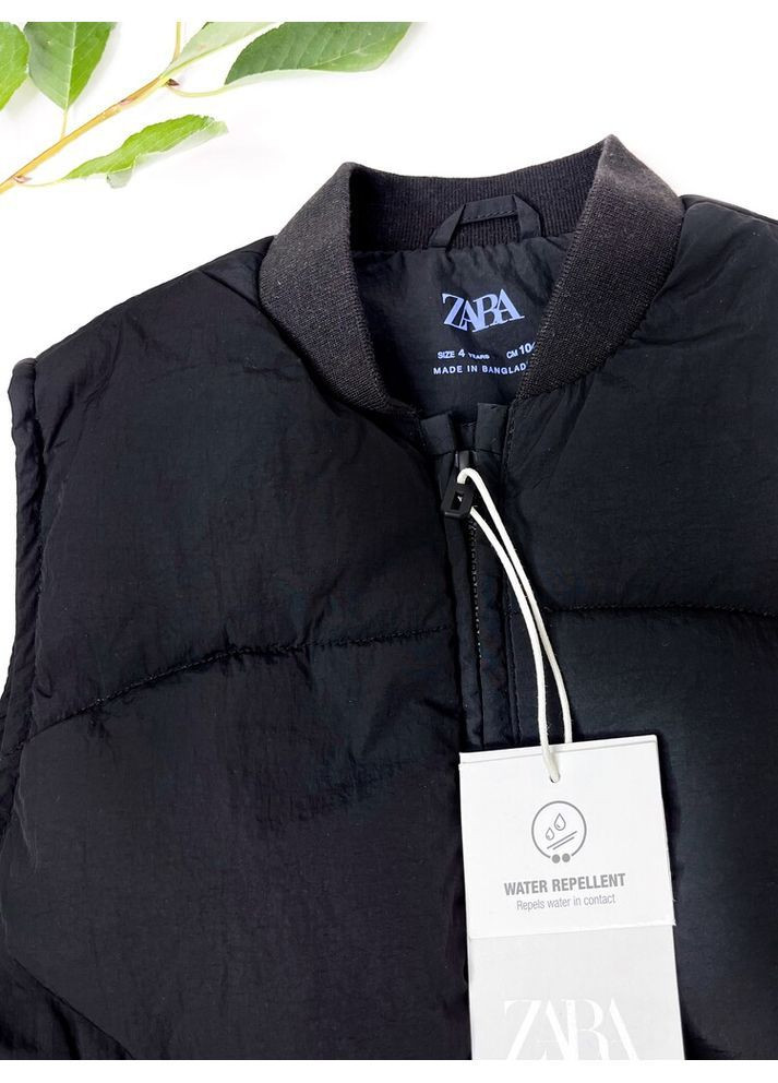 Демисезонный жилет 104 см черный артикул Л1179 Zara (362184818)