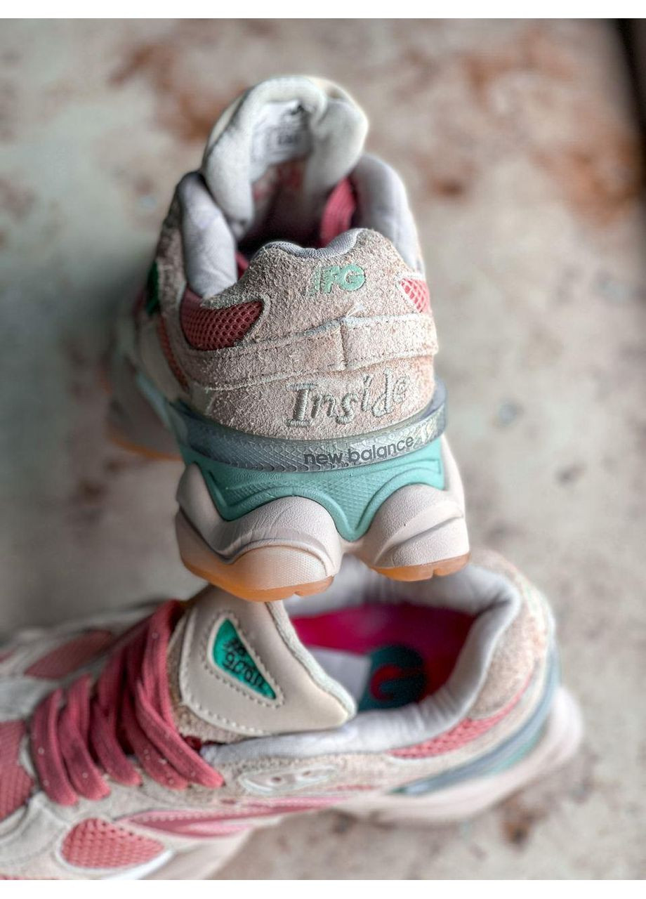 КРОСІВКИ ЖІНОЧІ NEW BALANCE 9060 JOE FRESHGOODS INSIDE VOICES PENNY COOKIE PINK НЬЮ БЕЛАНС 9060 No Brand рожеві демісезони (368870060)