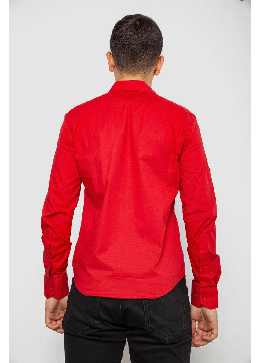 Сорочка чоловіча з принтом, колір червоний, Ager (350879321)