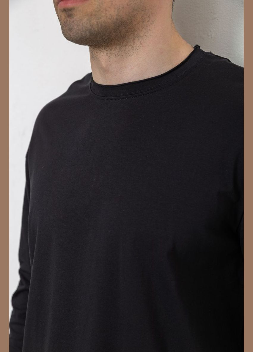 Черный лонгслив мужской однотонный,, 102r3308 Ager (313294563)