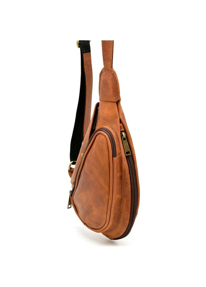 Кожаный Рюкзак мужской RB-3026-3md на одно плечо с накладным карманом TARWA (306373233)