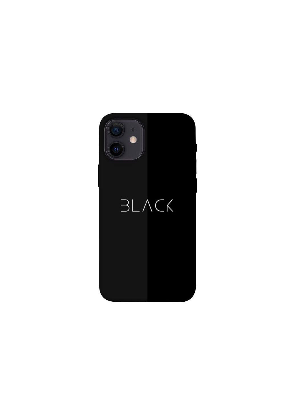 Чохол на Apple iPhone 12 mini (5.4") Black Frontalka (363902833)