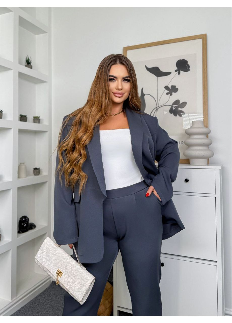 Костюм женский (пиджак + брюки) — ЗАМЕР В ОПИСАНИИ DK/DL Мода без кордонів (370682762)