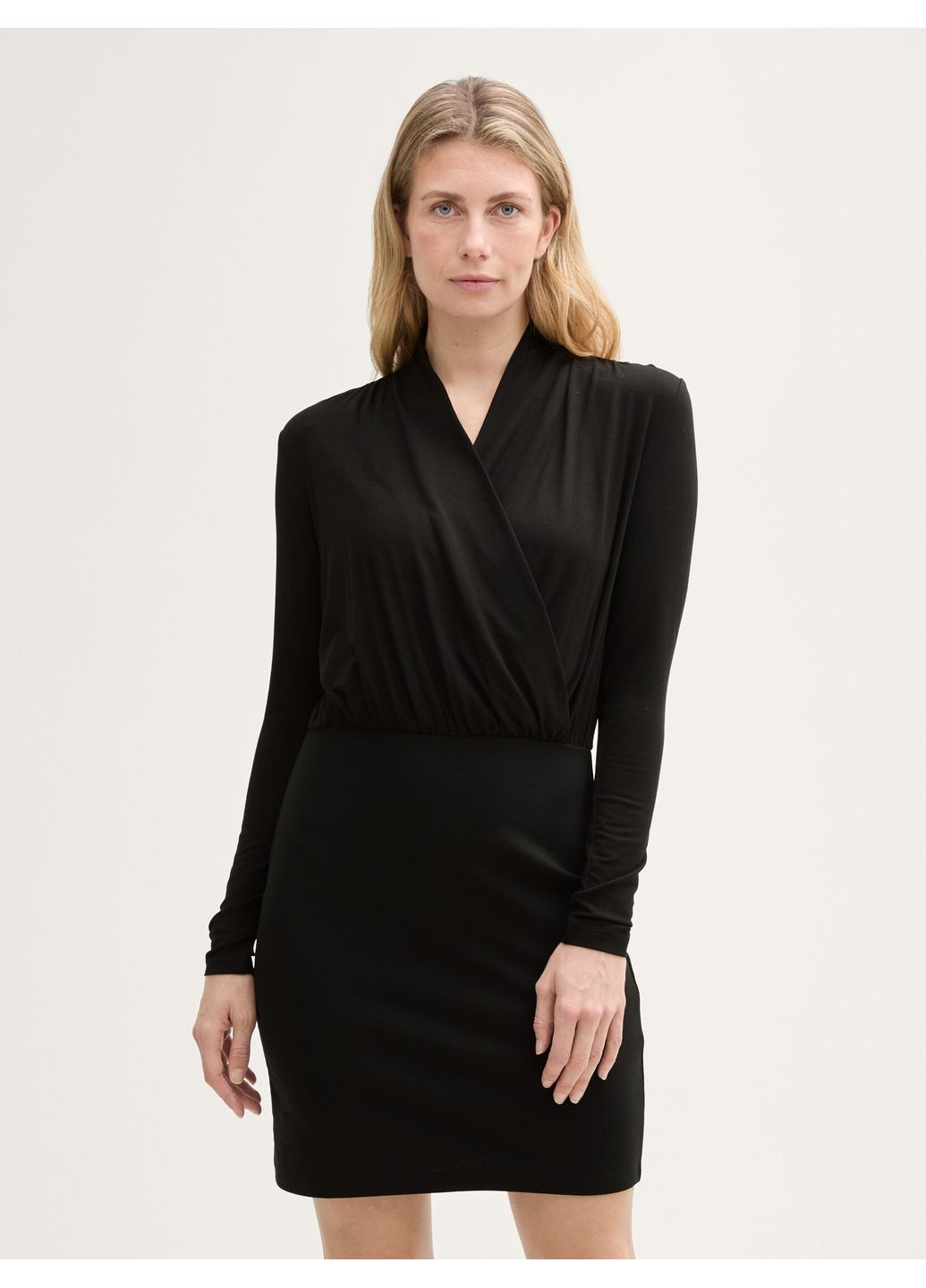 Черное платье Tom Tailor однотонное