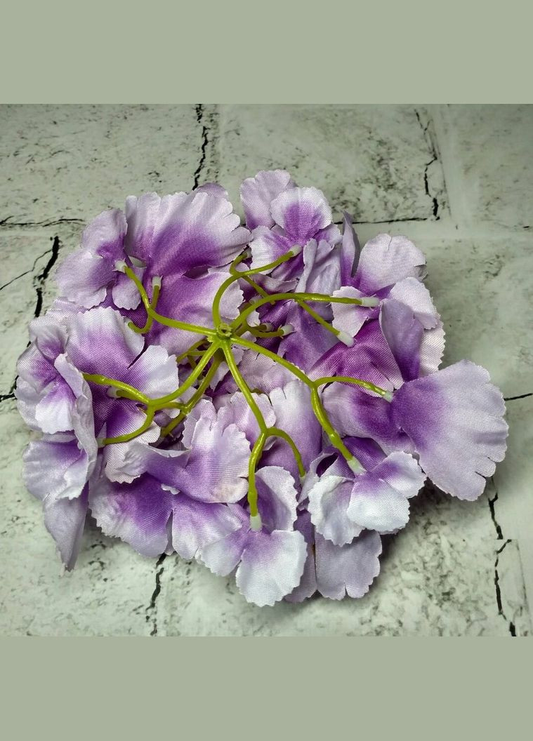 Штучна головка Гортензії діаметр 16 см Бузкова No Brand (331633417)