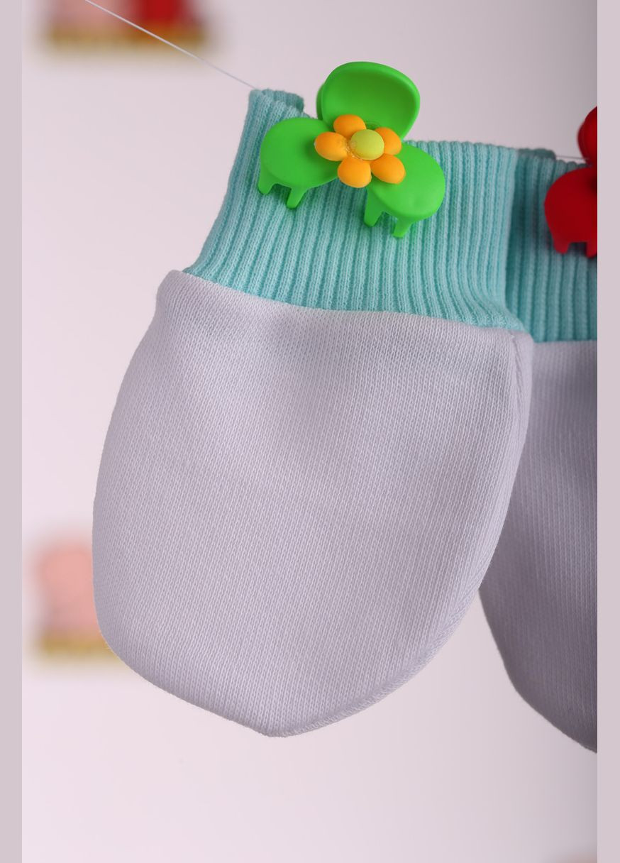 Царапки з євро гумкою трикотажні бірюзові 56 см (26979) BABYKROHA (297197594)