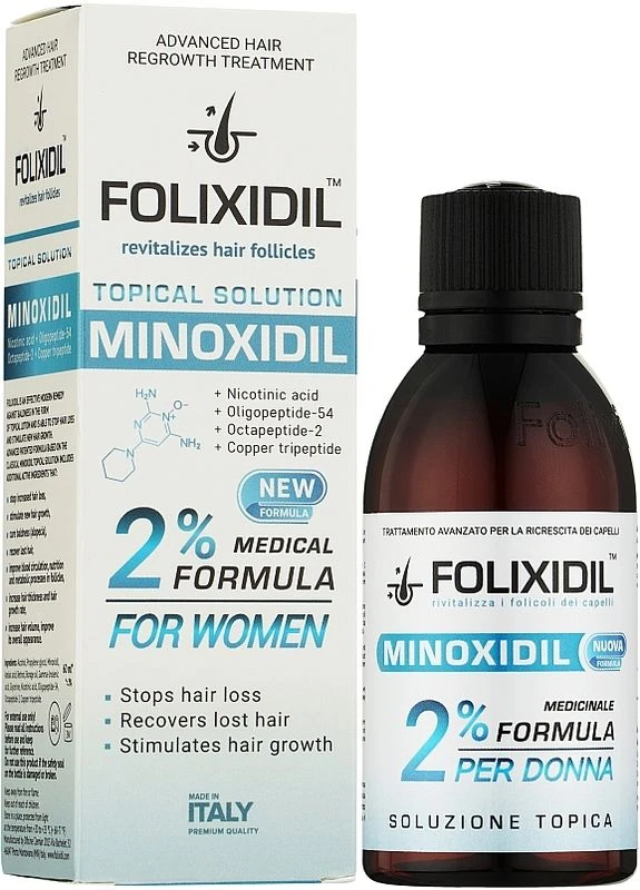 Лосьйон проти випадання волосся Enchanced Minoxodil 2% 60ml (2-992486) Folixidil (380502052)