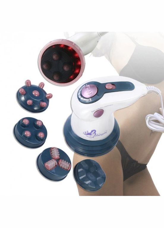 Ручной инфракрасный антицеллюлитный вибромассажер для тела Innovation Sculptura Антицеллюлитный массажер 4 насадки No Brand (333939563)