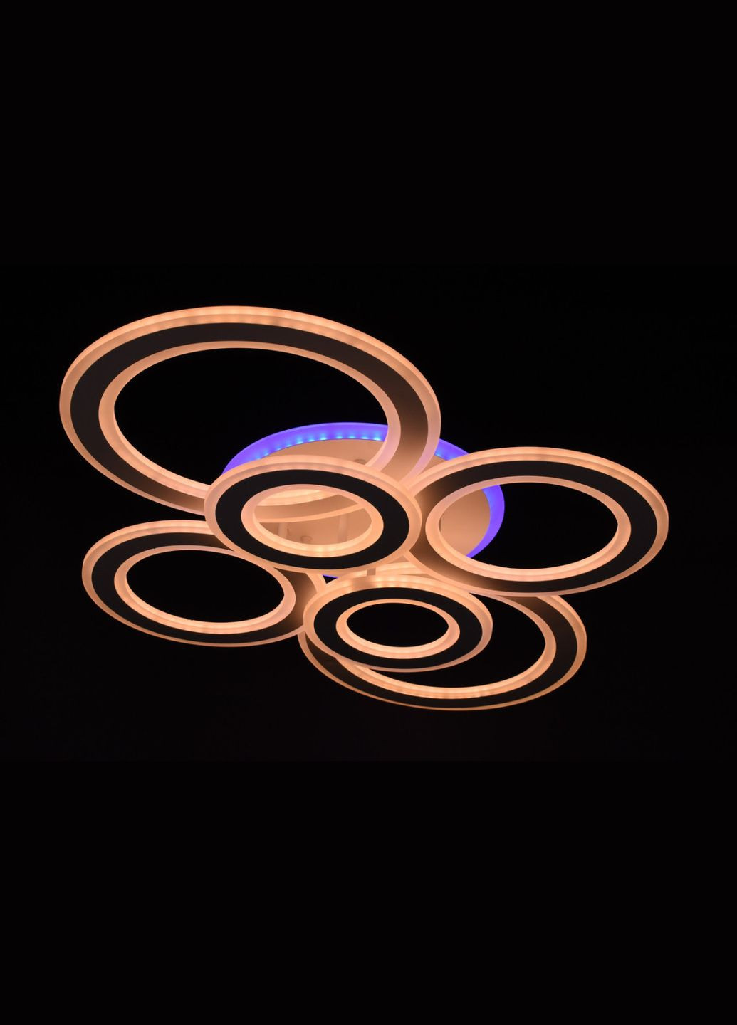 Люстра светодиодная потолочная LED светильник для квартиры на потолок лэд 26331 Белый 12х53х77 см. Sunnysky (364760028)