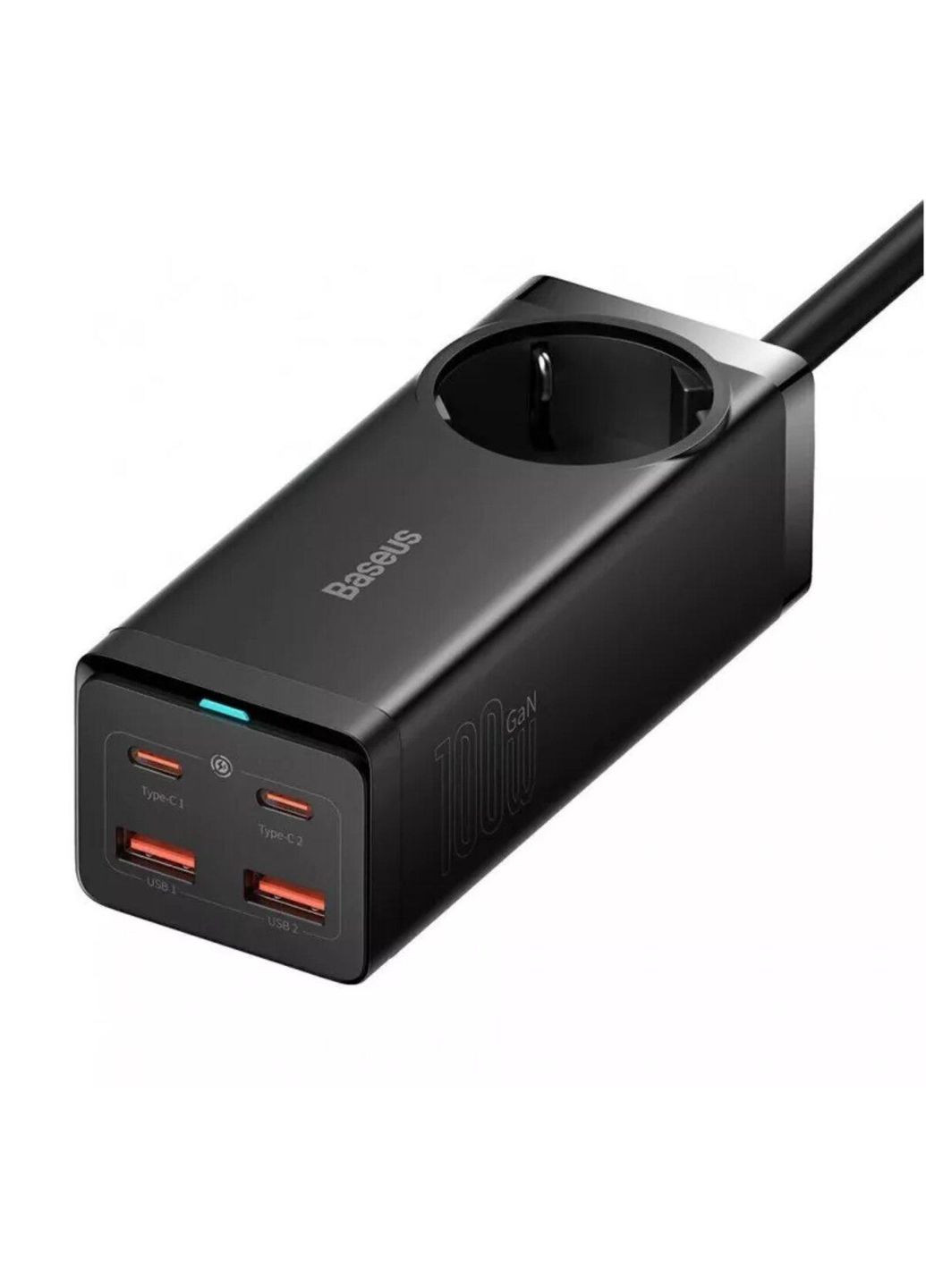 Сетевое зарядное устройство для GaN3 Pro Desktop Powerstrip AC+2U+2C 100W EU Black (SK-RV) Baseus (359426793)