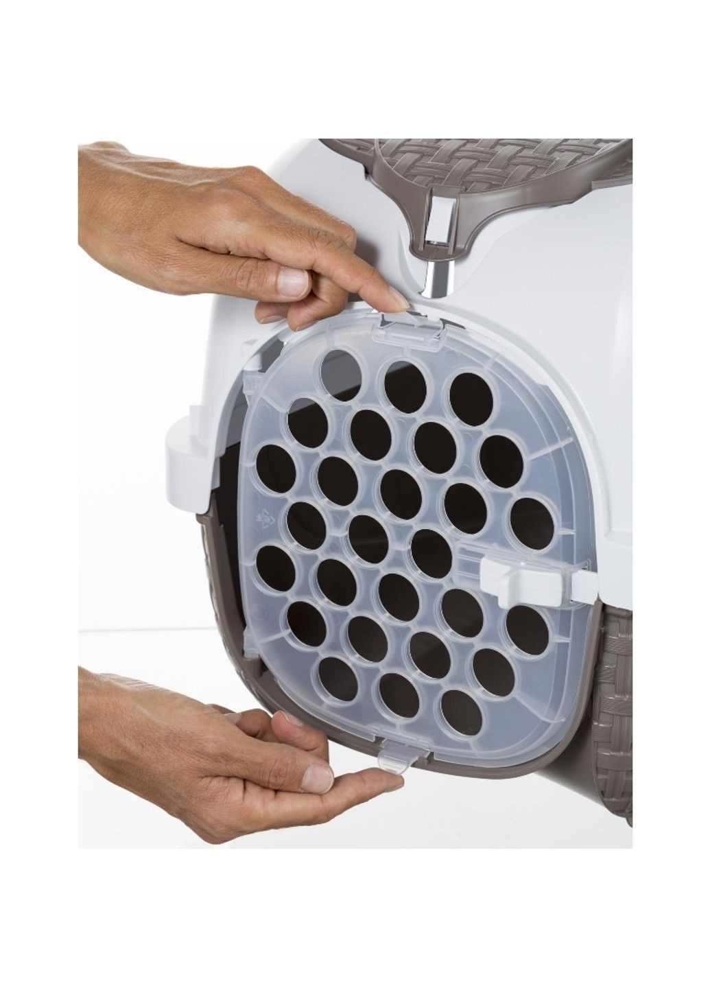 Переноска для тварин пластикова MAXY TOUR 59x38x37h, сіро-бежевий Bama (372085173)