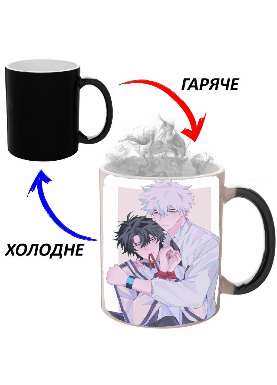 Чашка хамелон Агенты времени Аниме #004 (кружка, чашка) Черная 330 мл No Brand (323471654)