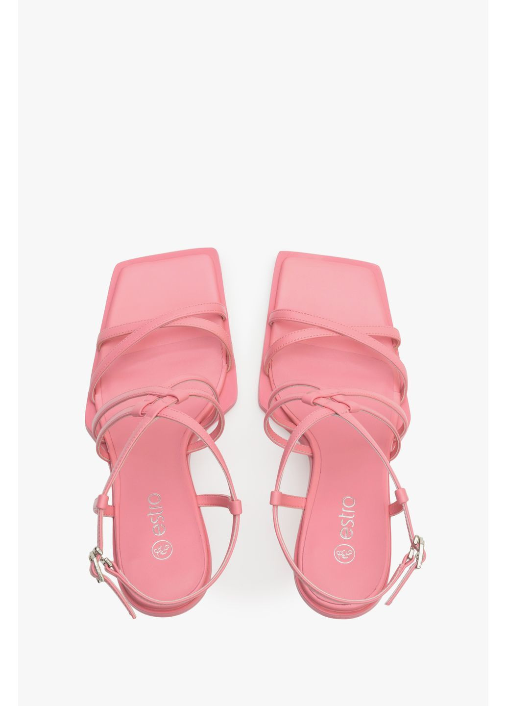 Розовые босоножки, цвет розовый Estro