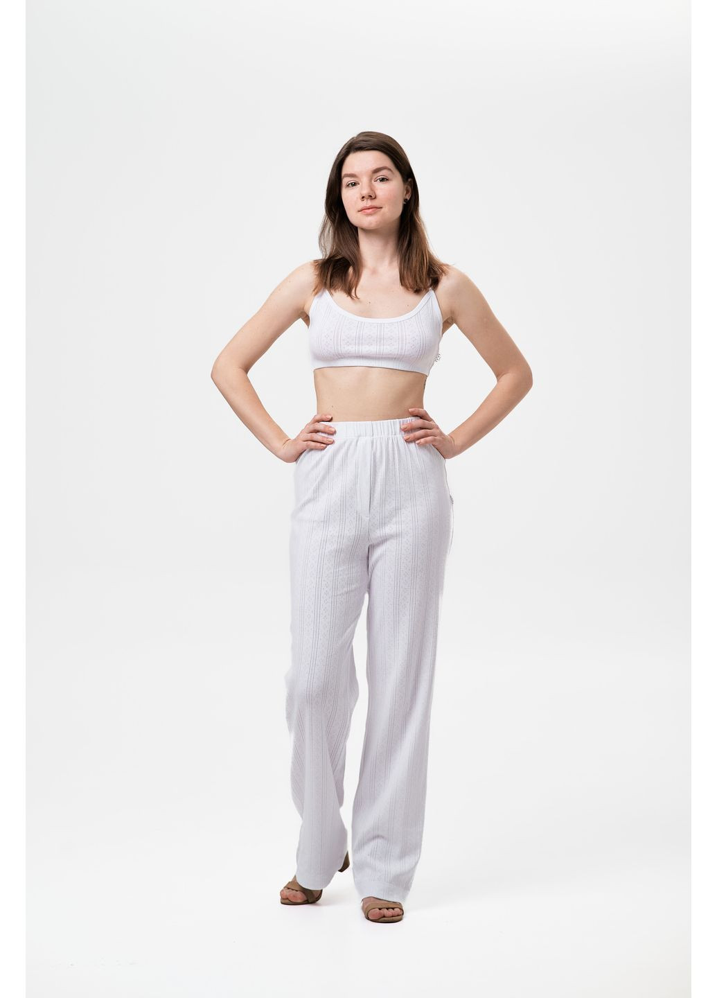 Жіночі брюки IVVI Білі No Brand (358888849)