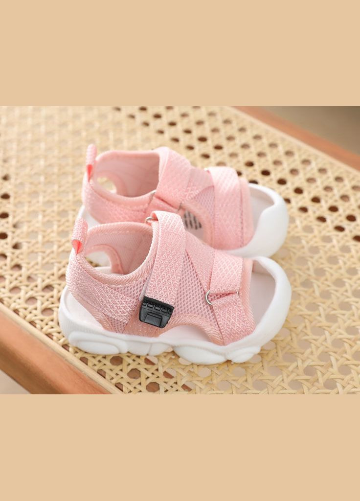 Розовые праздничные, коктейльные, спортивные, классические, домашние, пляжные, карнавальные, повседневные, вечерние детские сандалии босоножки для девочки BabyStyle на липучке