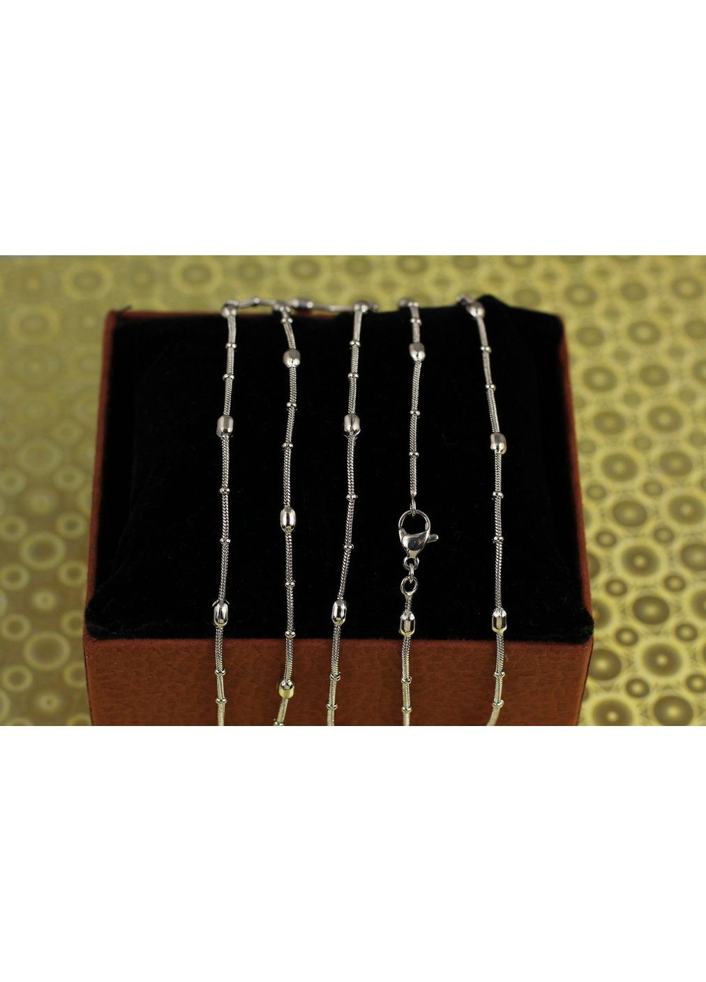 Цепь жгут с овальными и круглыми шариками 45 см 3 мм серебристый love-shopping Xuping Jewelry (355800771)