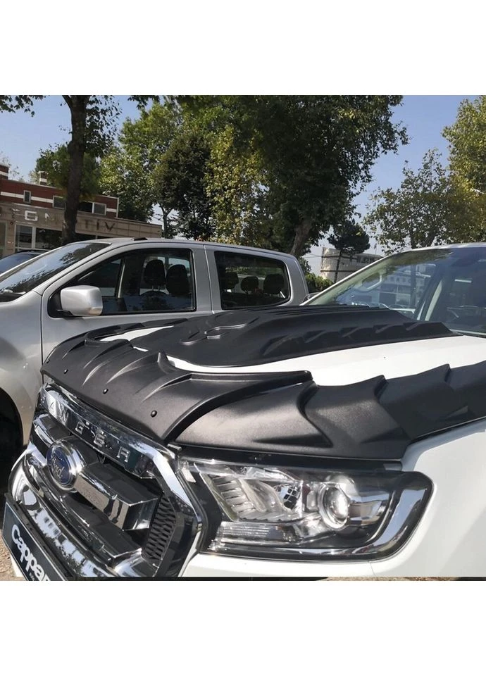 Комплект накладок на капот (2015-2020, 3 шт) для Ford Ranger рр Dragon (390736403)
