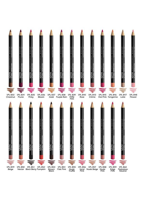 Контурний олівець для губ Slim Lip Pencil BEIGE (SPL849) NYX Professional Makeup (279363978)
