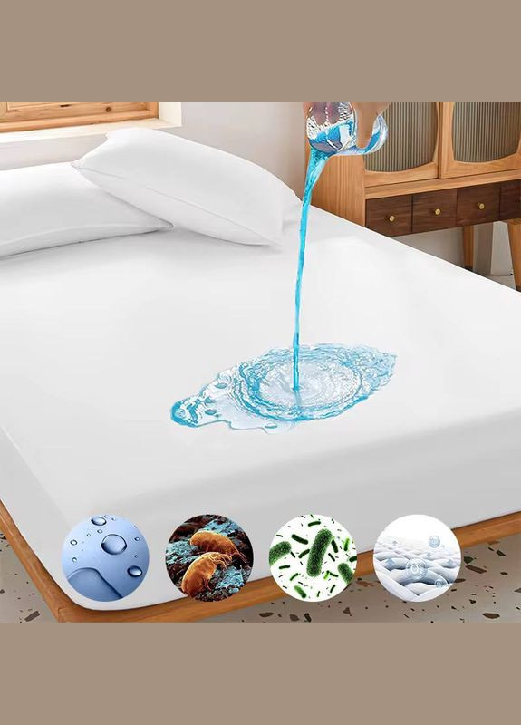 Наматрацник Водонепроникний чохол для ліжка з гумкою по периметру 140х190 см No Brand (335413476)